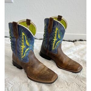 ARIAT Kids Koel VentTEK Western Boot Size 5 Cowboy Boots Boys Rowdy Rust Twins